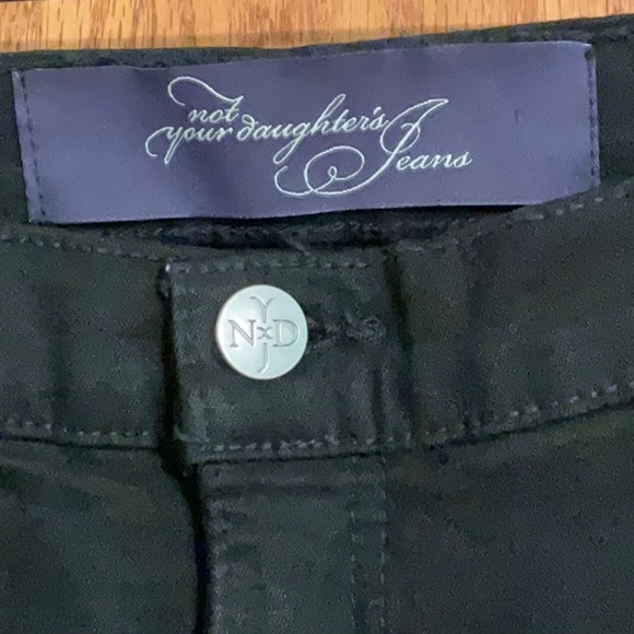 NYDJ Black Denim Jeans with Black Sequins - Picture 2 of 6